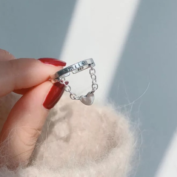 🤍Insta “SMILE” sterling silver ring - Picture 3 of 4